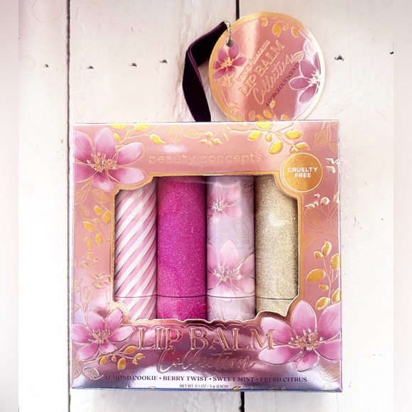 BEAUTY CONCEPTS Lip Balm Collection Set of 4 Gift Set - New in Box - Picture 1 of 3